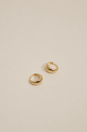 18k Gold Filled Polished Clicker Hoop Earrings