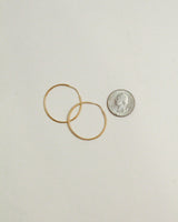 18k Gold Filled Endless Hoop Earrings