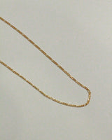 18k Gold Filled Thin Figaro Chain Necklace