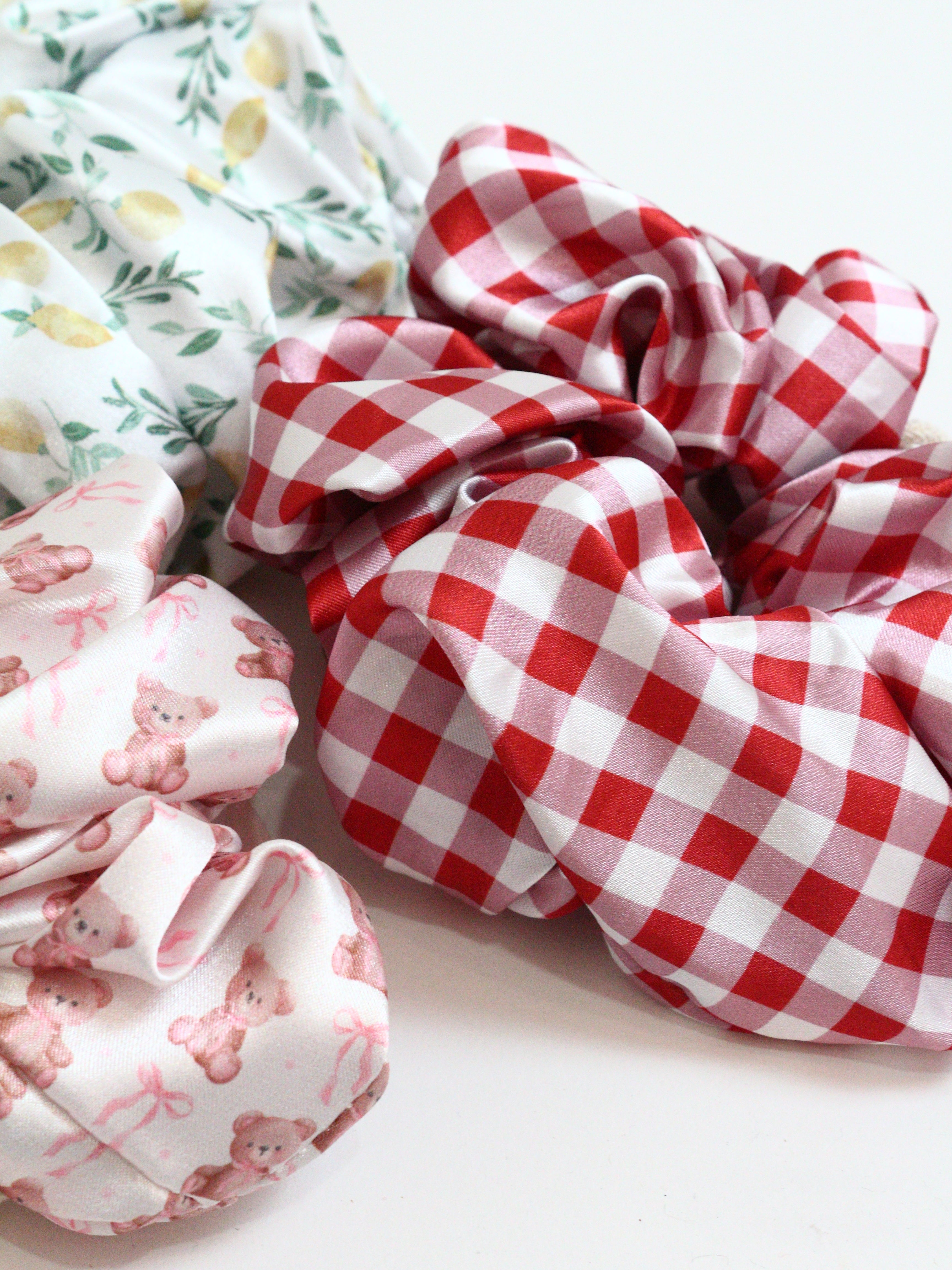 Printed Silk Scrunchie
