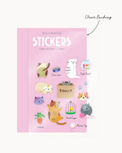 Cats Clear Stickers