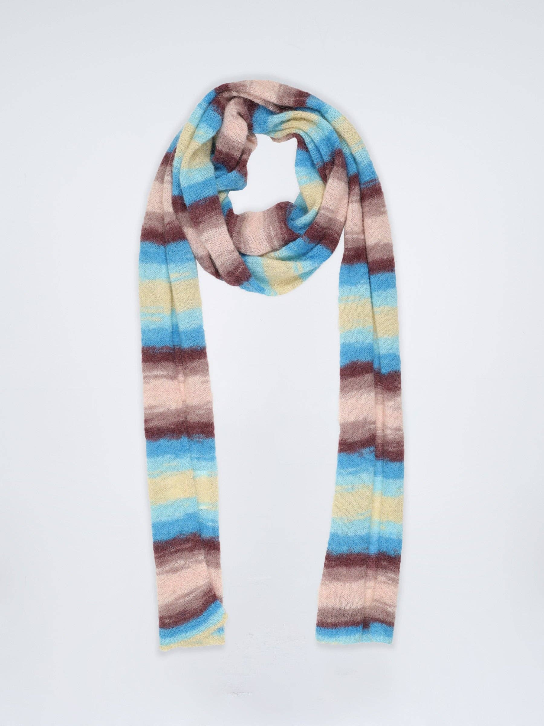 Willow Mohair Stripe Scarf