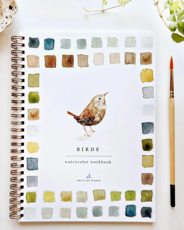 Birds watercolor book 