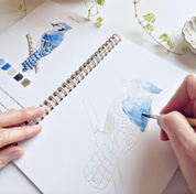 birds watercolor book 