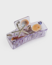 Clear rectangular container with sea-themed decorations on a white background