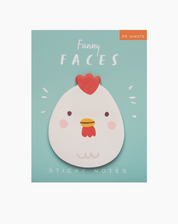 Chicken Funny Faces Sticky Notes