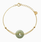 Coin Jade Gold Bracelet