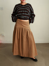 Corduroy Pocket Midi Skirt