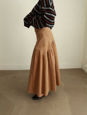Corduroy Pocket Midi Skirt