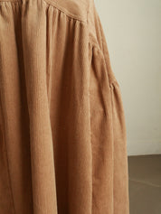 Corduroy Pocket Midi Skirt