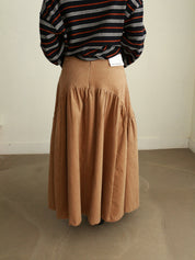 Corduroy Pocket Midi Skirt