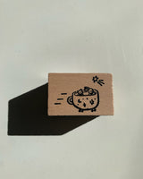 Cup Car Wooden Stamp
