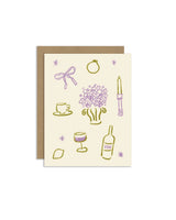 Dinner Party Blank Greeting Card
