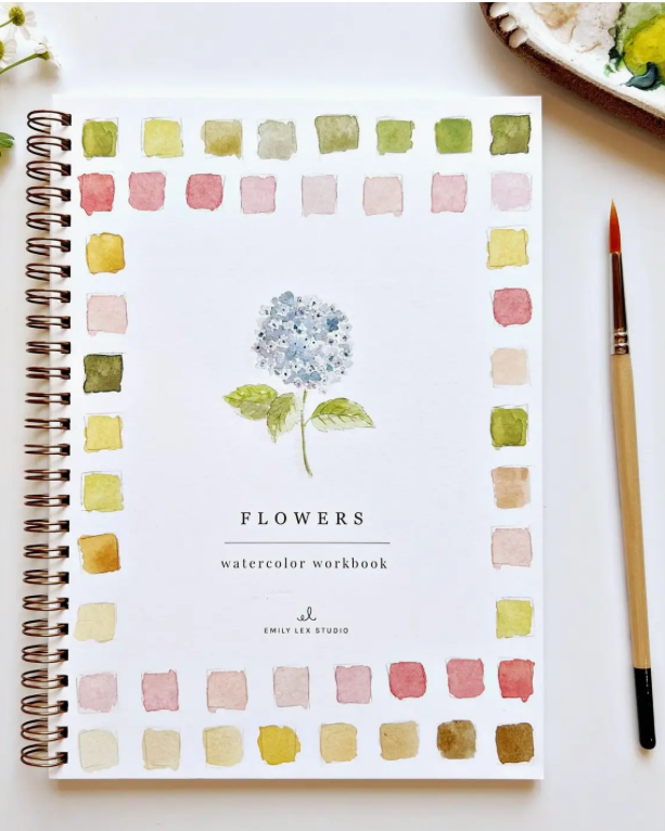 Flower watercolor book 