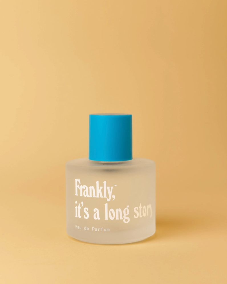 Frankly, It's a Long Story summer apple perfume bottle front view