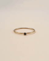 Gold Filled Black Stacking Ring