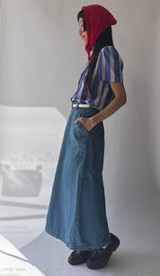 Denim Maxi Skirt - 28"