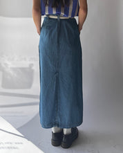 Denim Maxi Skirt - 28"