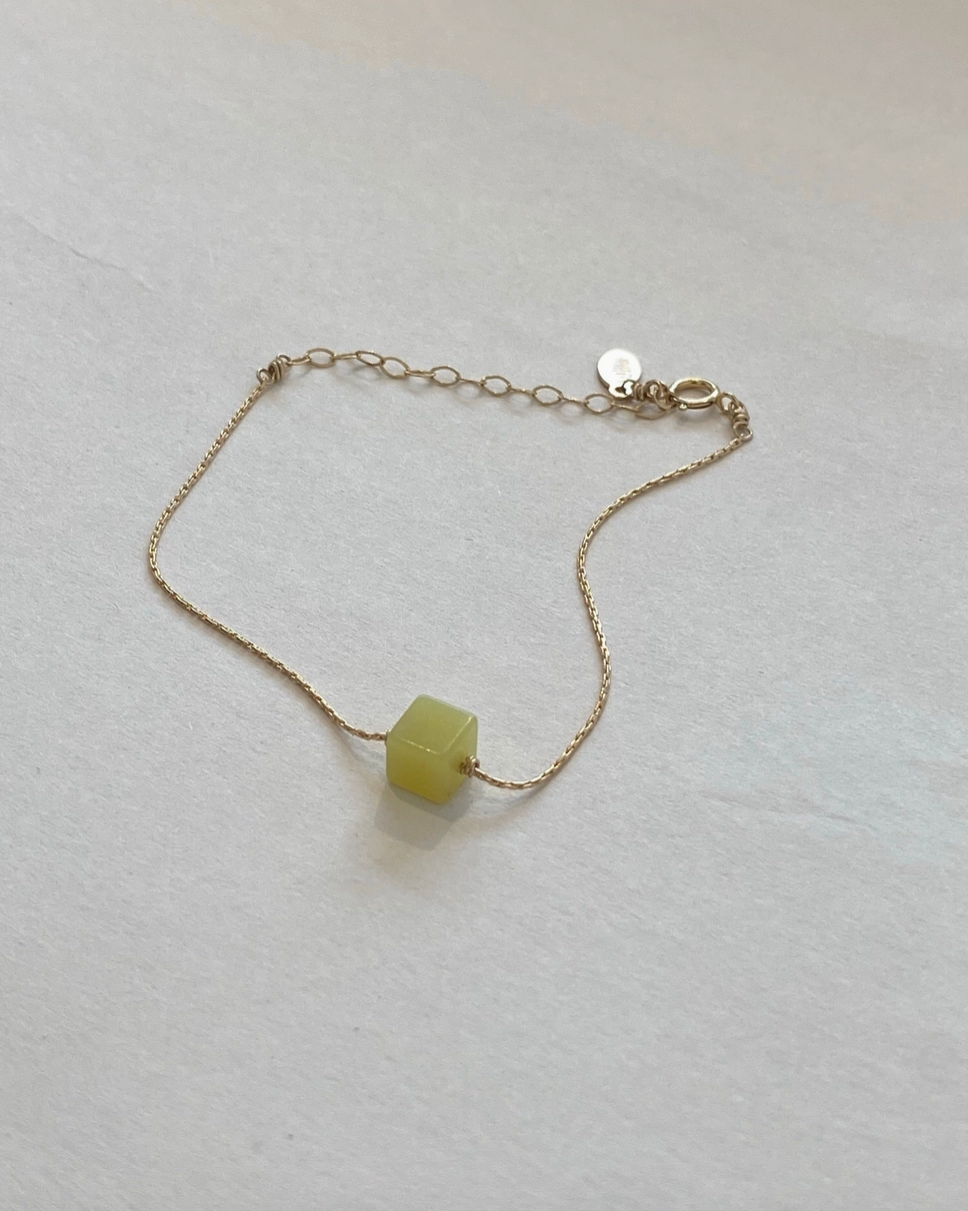 Marida Jewelry Itty Bitty Bracelet - Olive Jade