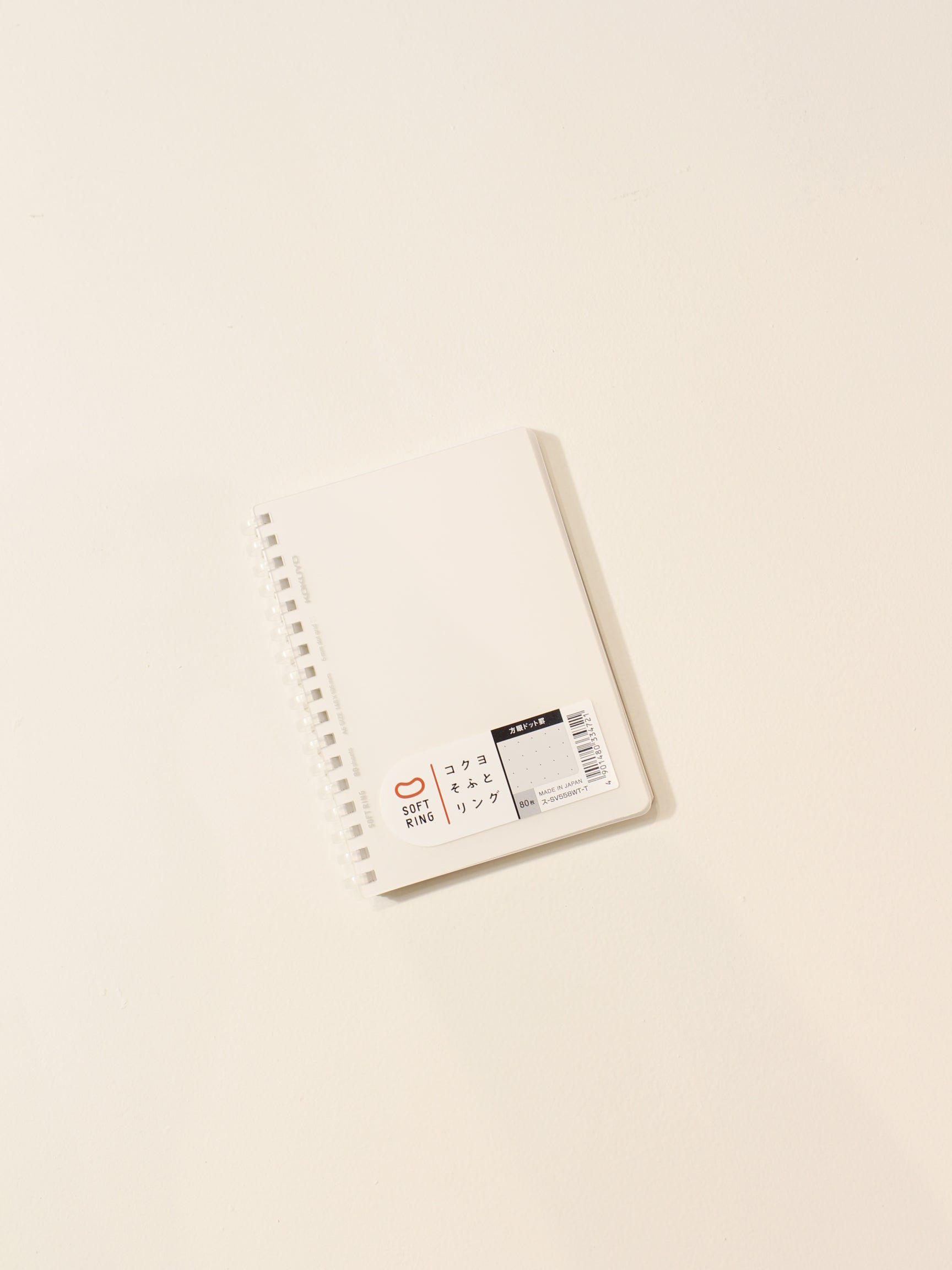 Kokuyo Soft Ring Dot Ruled Clear Notebook A6