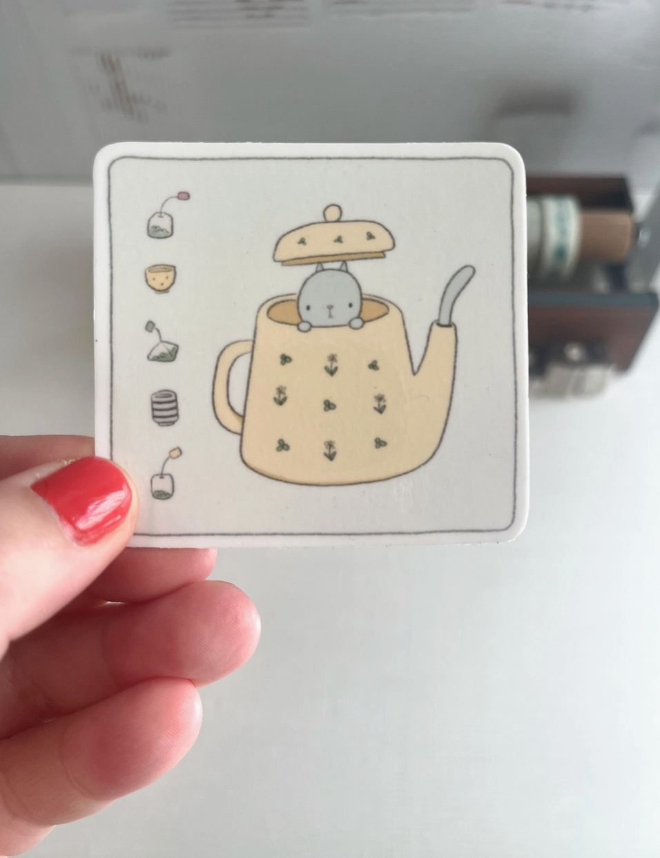 Kubo Pot of Tea Vinyl Sticker