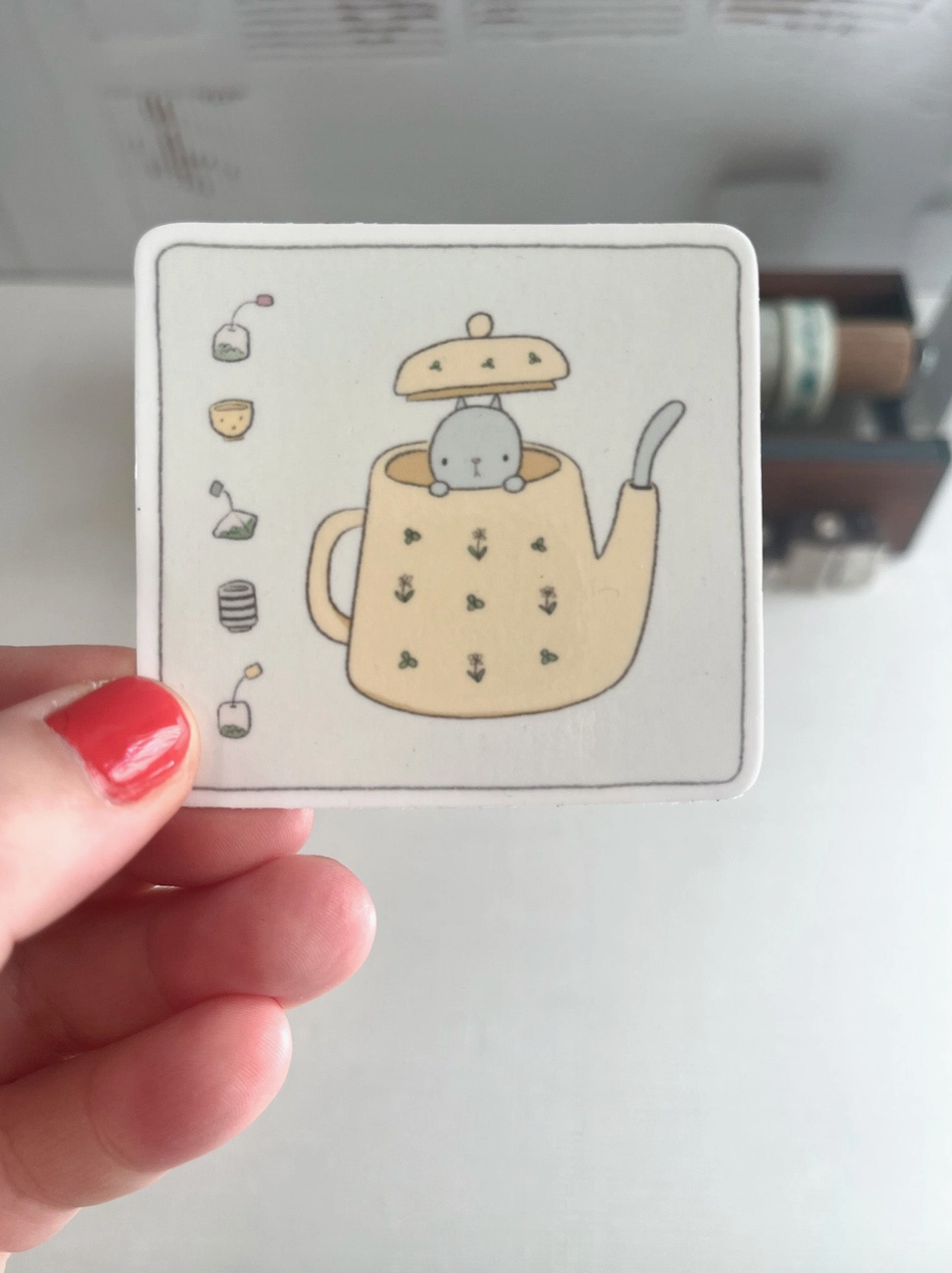 Kubo Pot of Tea Vinyl Sticker