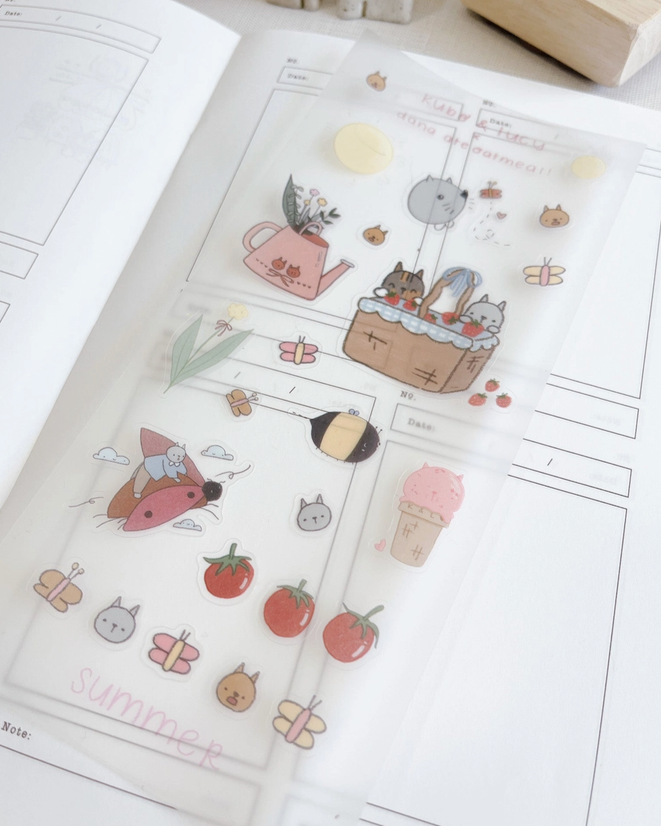 Kubo & Lucy x Dana Ate Oatmeal Sticker Sheet - Summer