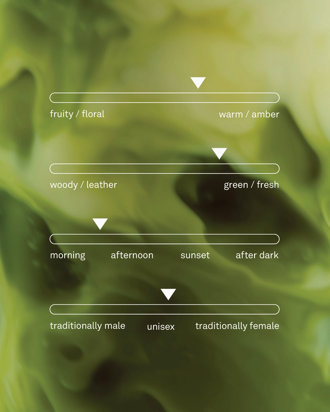 Color swatch with text labels on a green background