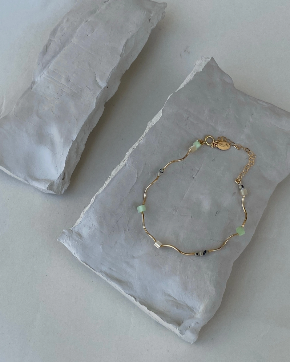 Filament Bracelet- Sea cream