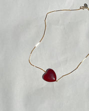 Marida Jewelry Puffy Love 14k Gold Filled Necklace