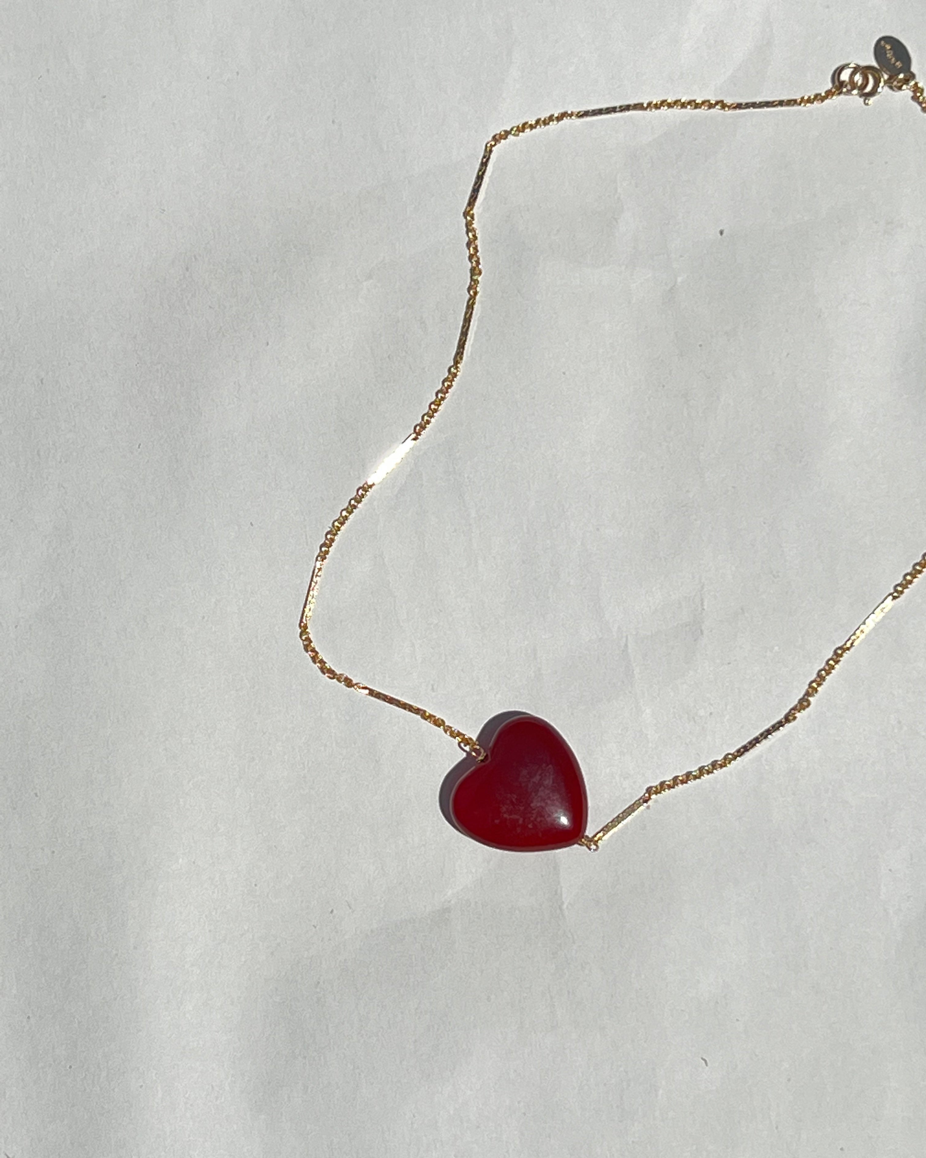Marida Jewelry Puffy Love 14k Gold Filled Necklace