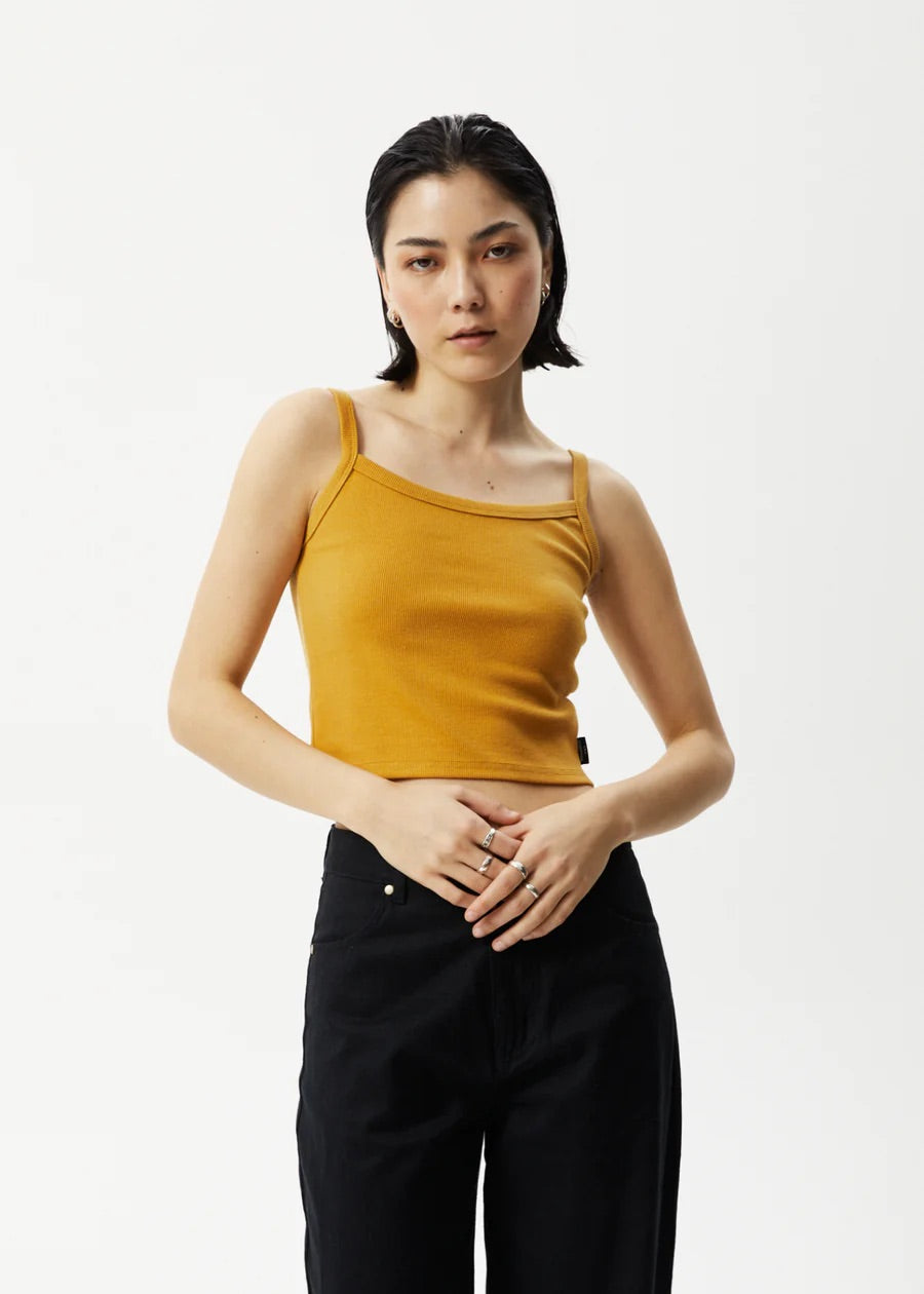 Afends Taylor Hemp Ribbed Singlet Tank