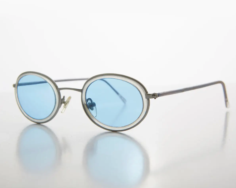 Micro Oval Pastel Vintage Sunglasses