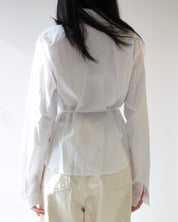 Poplin Tie Waist Shirt