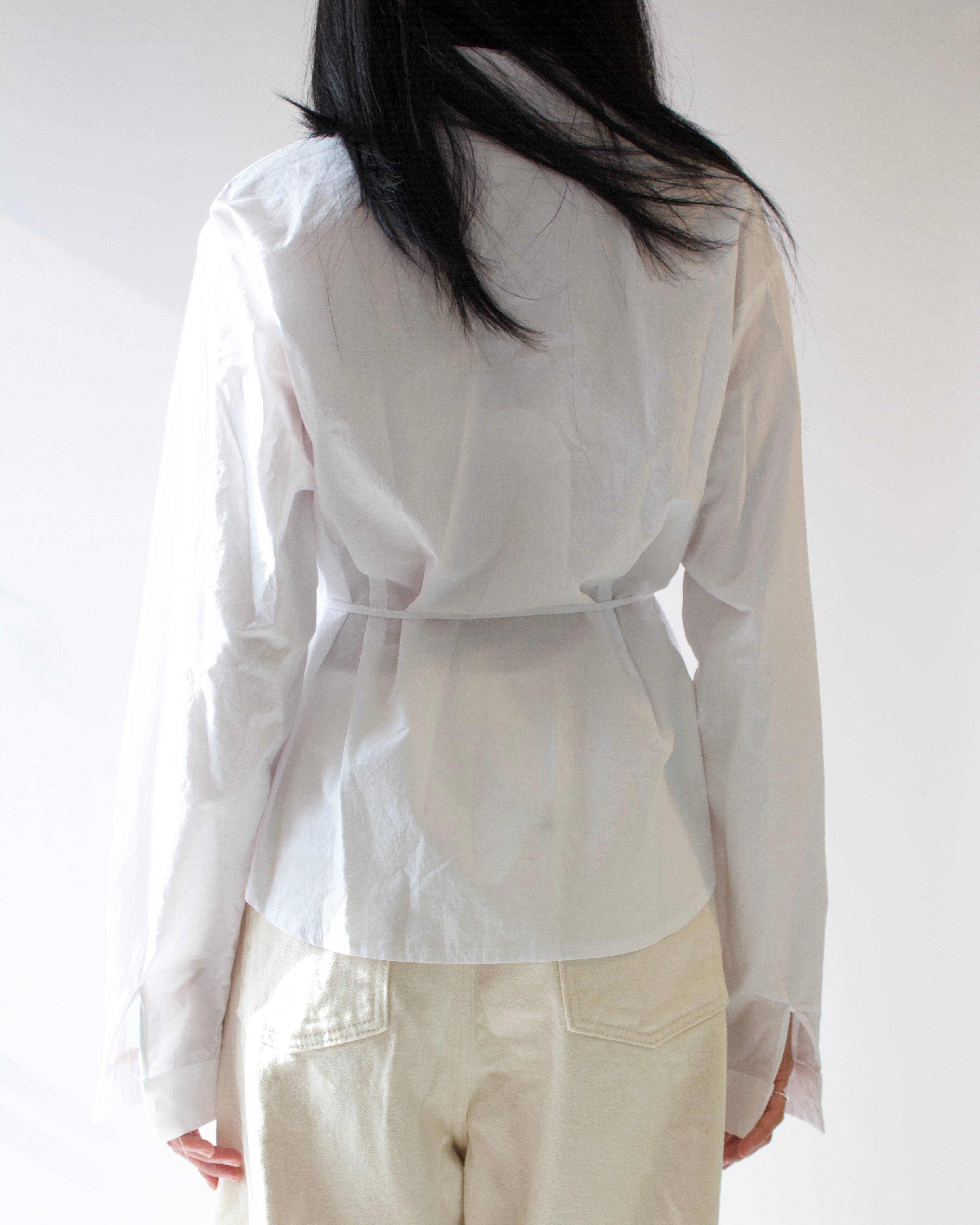 Poplin Tie Waist Shirt