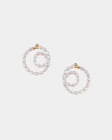 Rosa Swirl Hoops Earrings