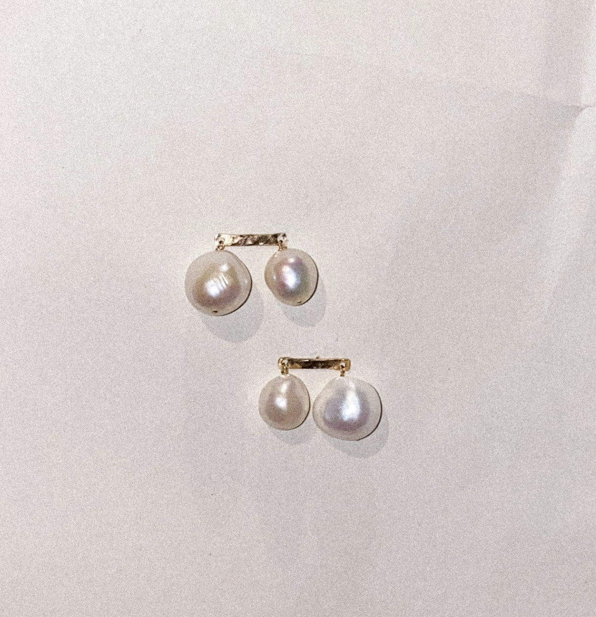 Duet Freshwater Pearl Dangle Earrings