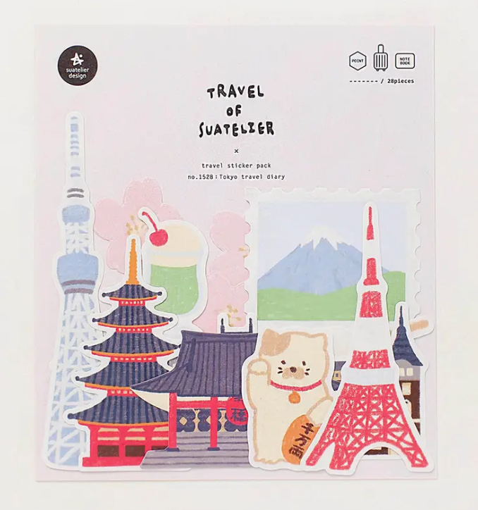 Tokyo Travel Diary Stickers