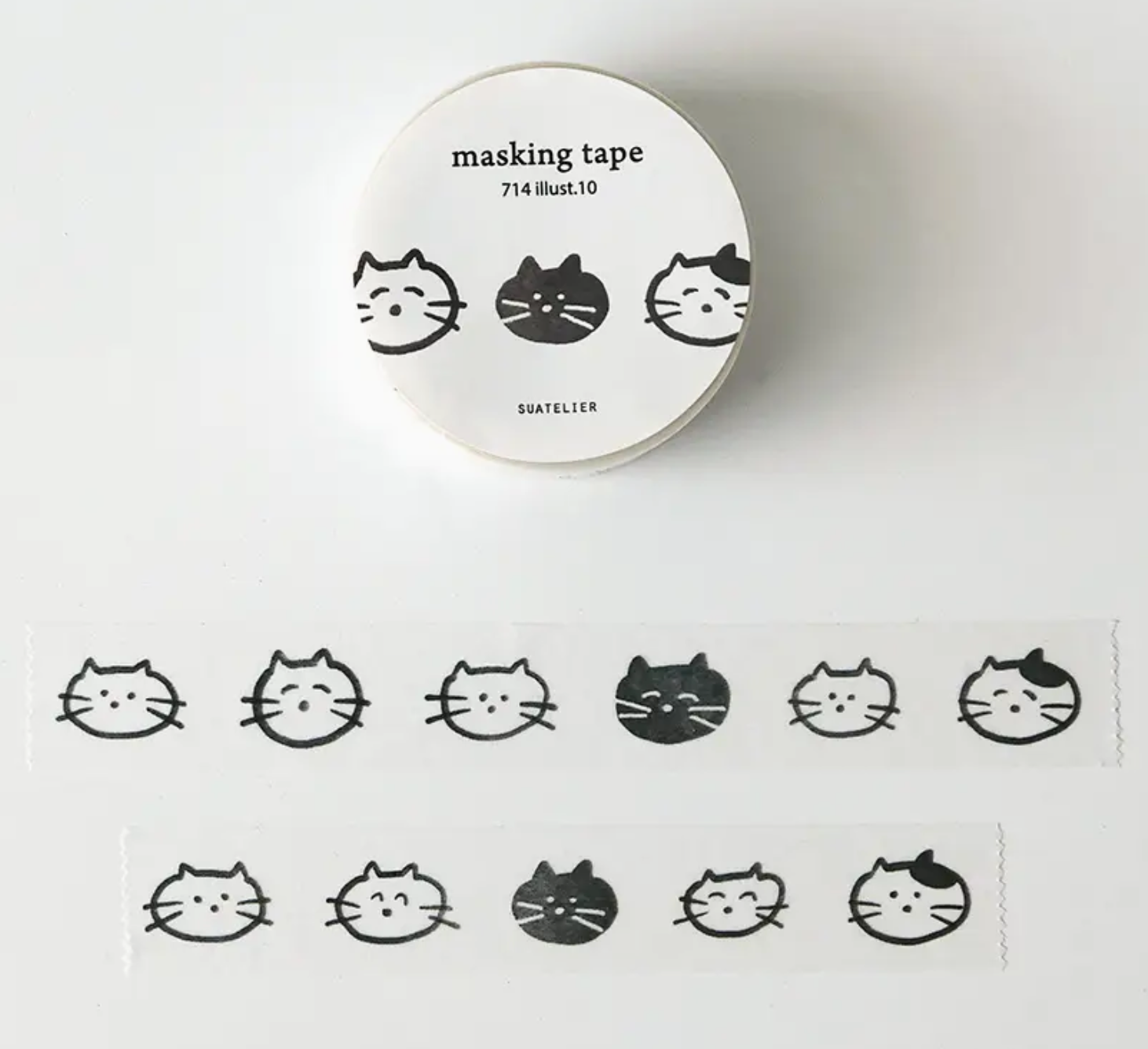 Illust.10 Cat Masking Tape