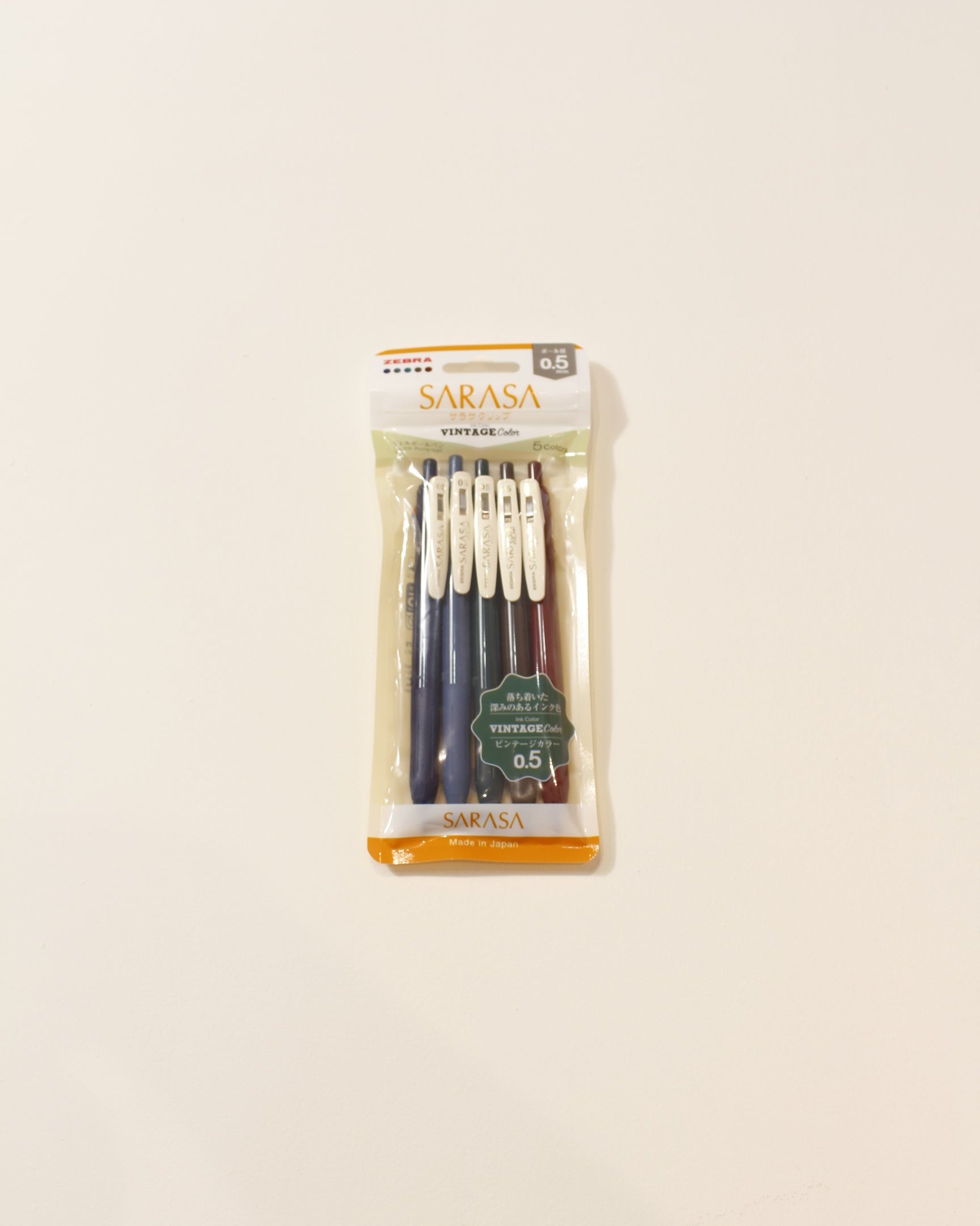 Zebra Gel Pen Sarasa Vintage Color Set