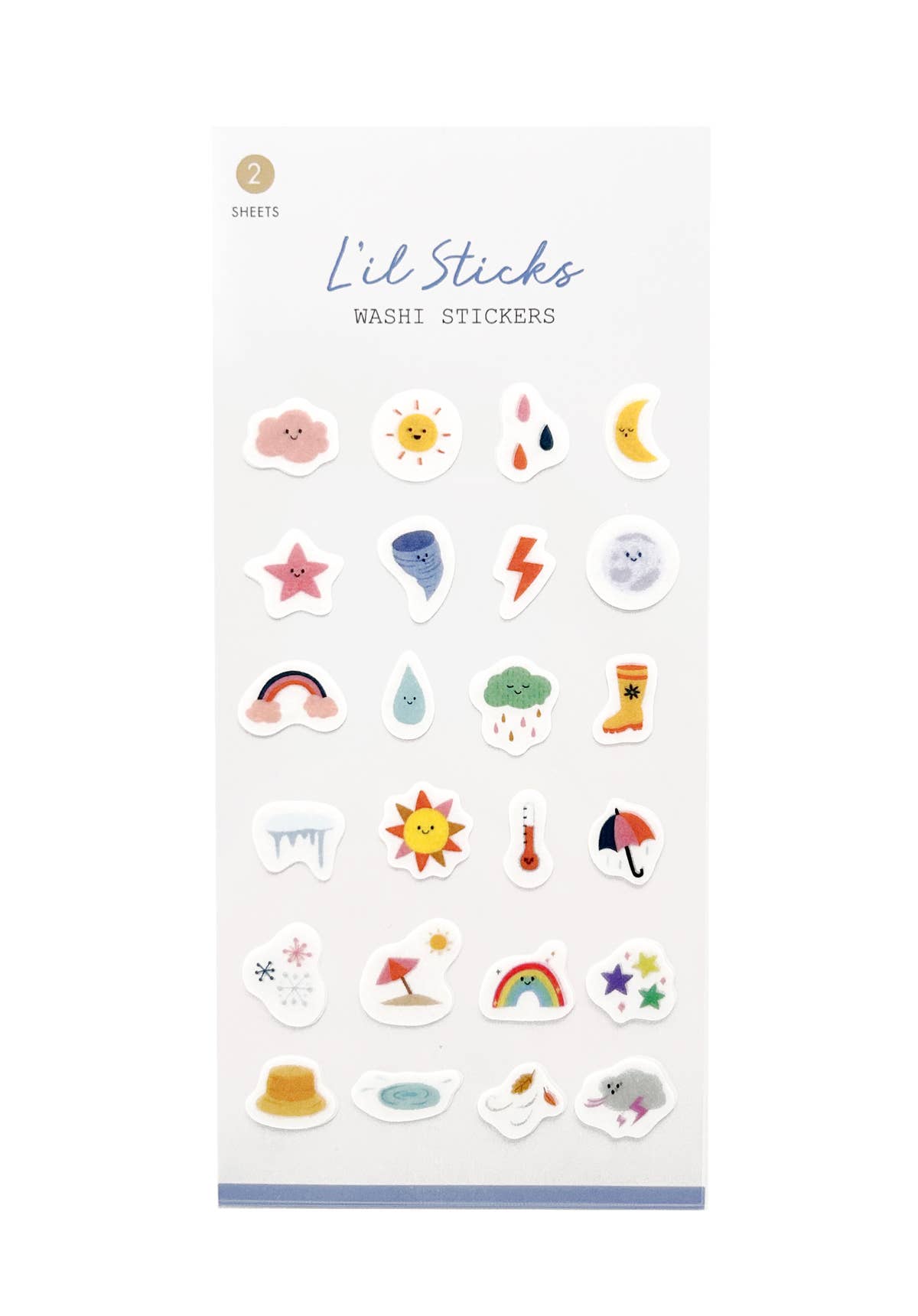 Daily Weather Lil Sticks Washi Stickers