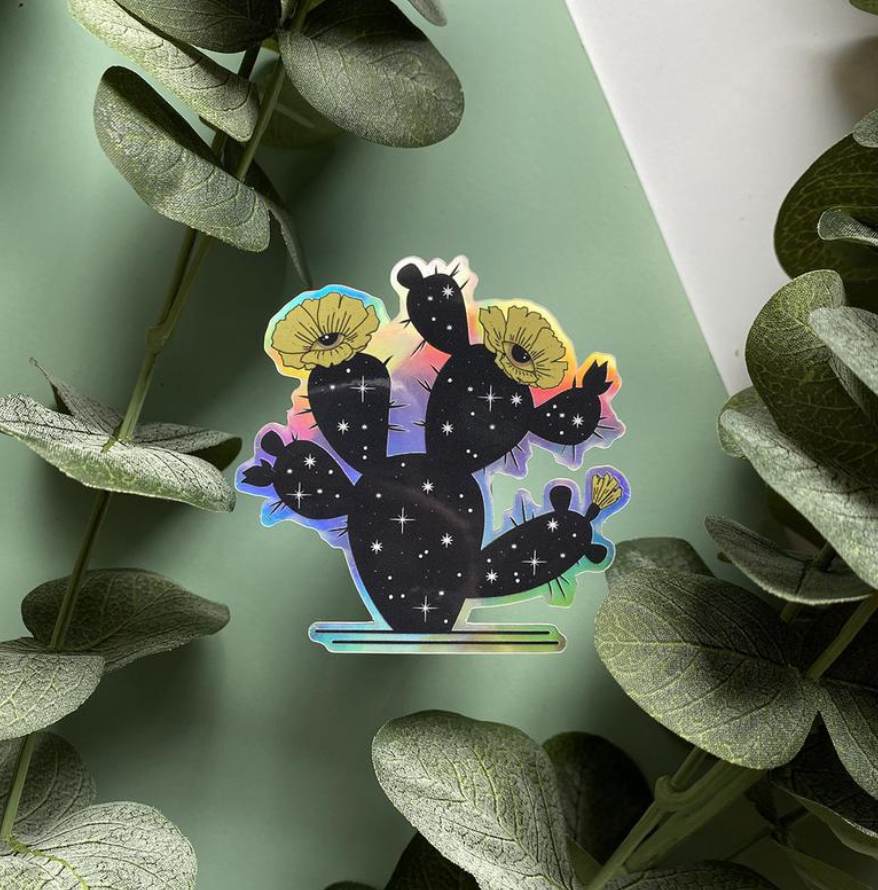 All Seeing Cactus Sticker