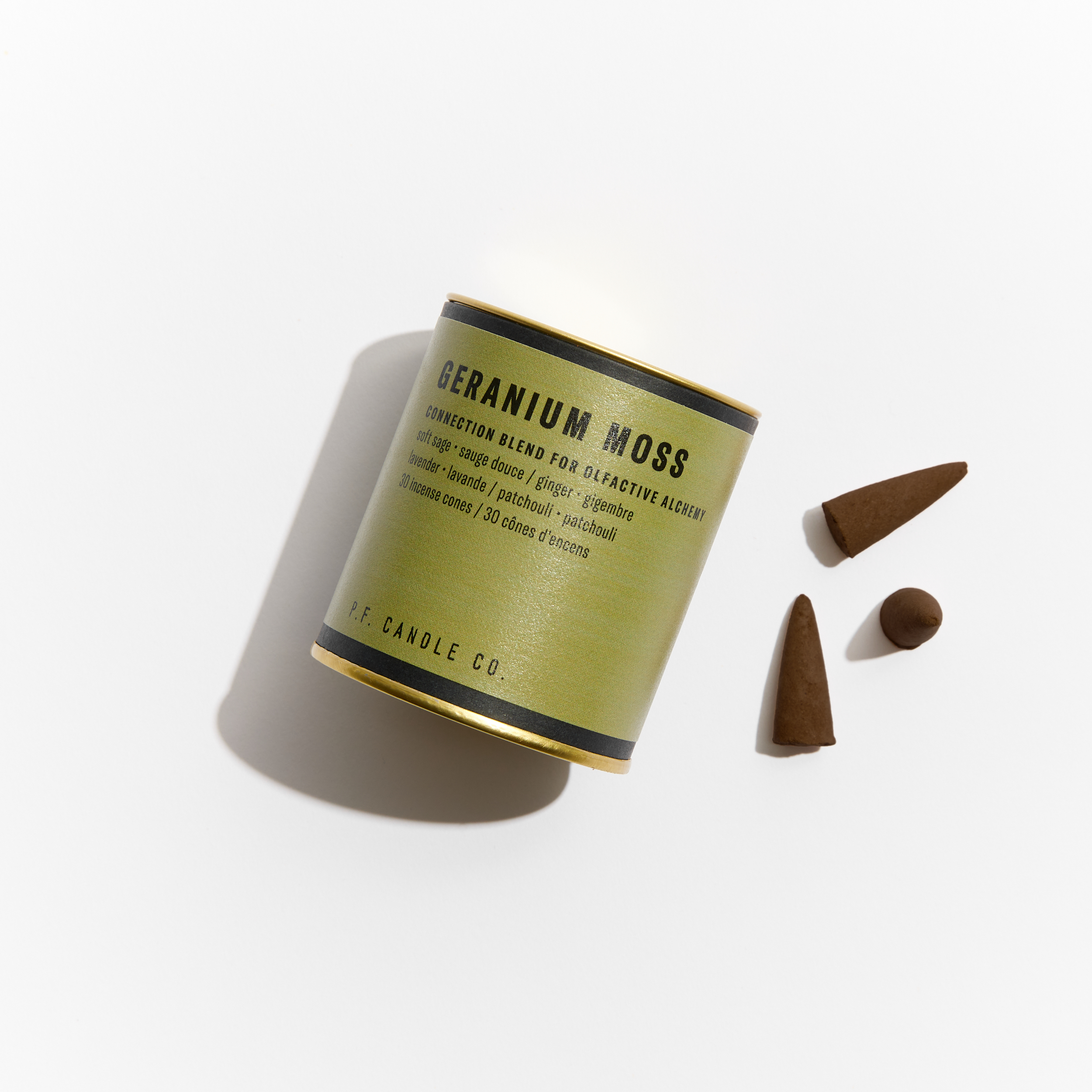 P.F. Candle Alchemy Incense Cones - Geranium Moss